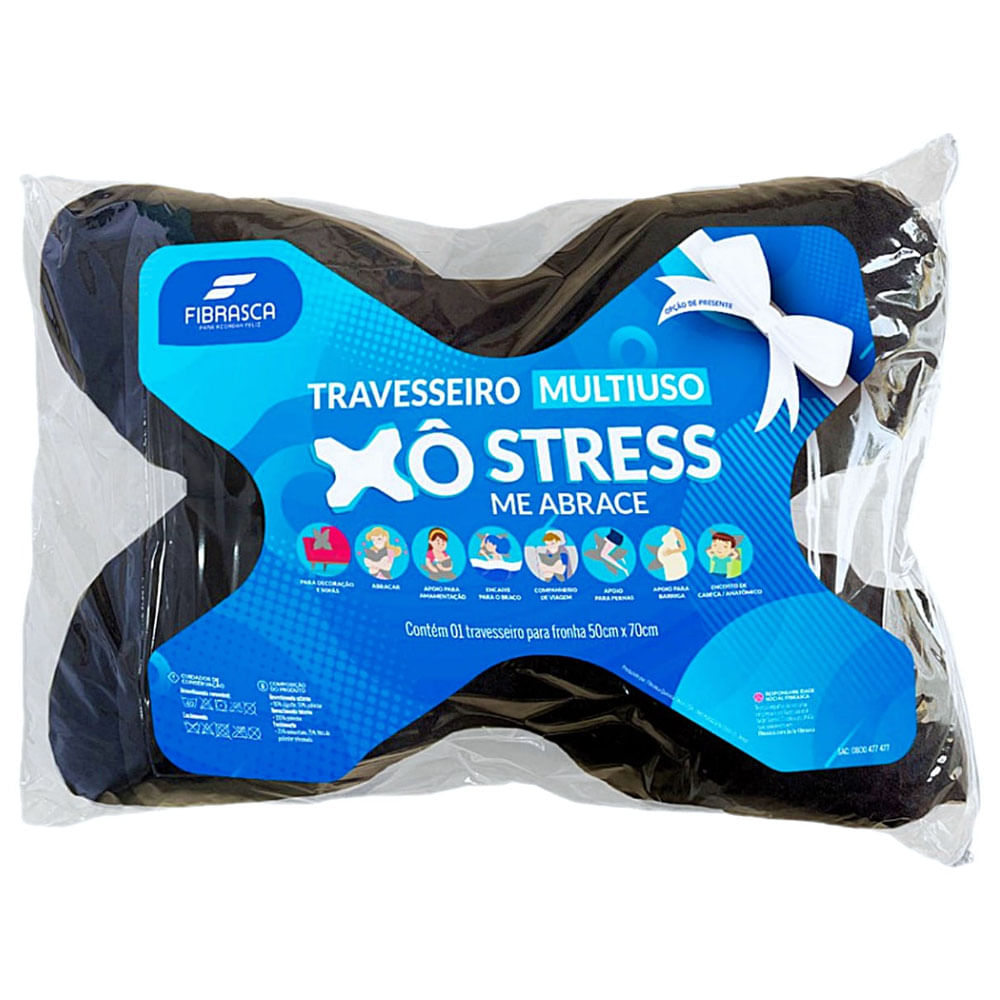 Travesseiro Multiuso Xô Stress Fibrasca