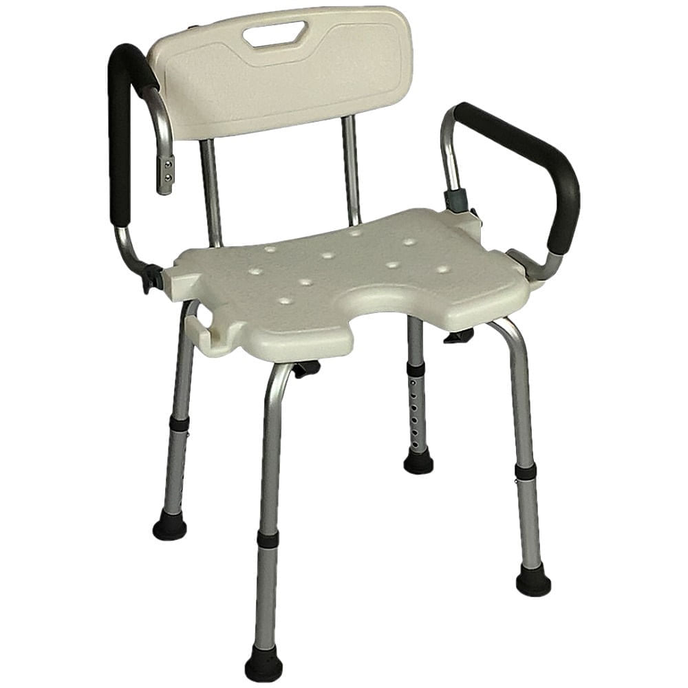 Banqueta Banho Alumínio Braço Escamoteável Fst5209 Zimedical