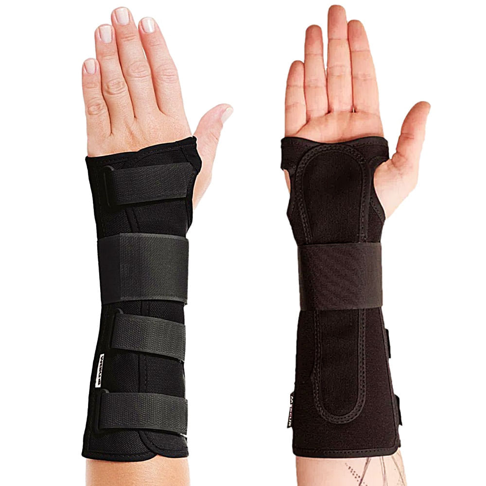 Tala Para Punho Mercur Longa Bilateal Preta Tamanho P