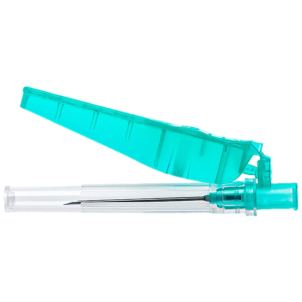 Agulha com Dispositivo de Segurança Sol-Care 25X0.8mm 21G 100 unidades