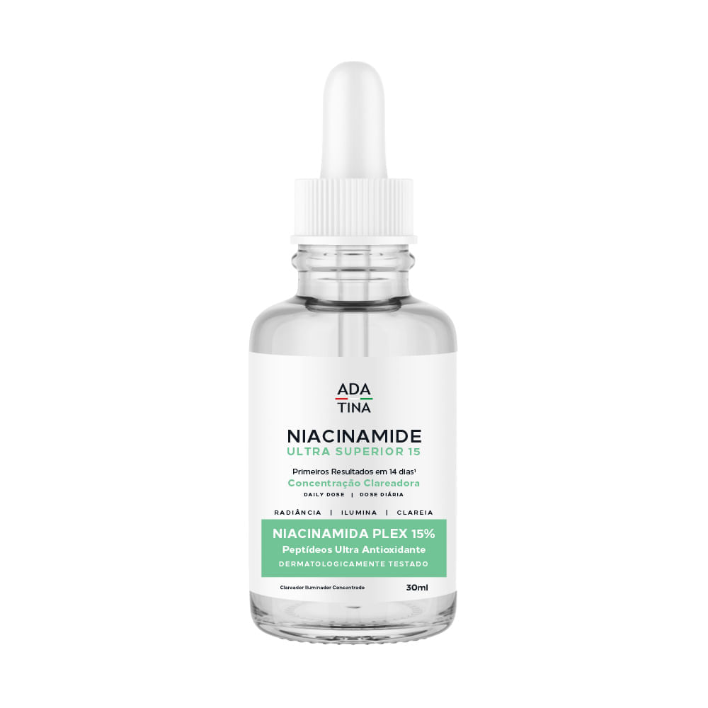 Sérum Niacinamide Ultra Superior 15 Clareia Renova e Uniformiza Ada Tina