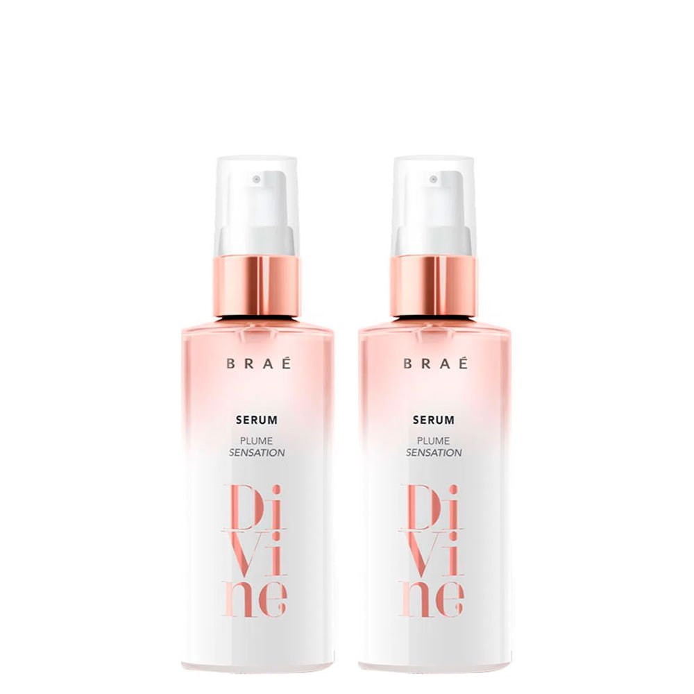Kit Braé Divine Plume Sensation Sérum Capilar 60 ml 2 Unidades