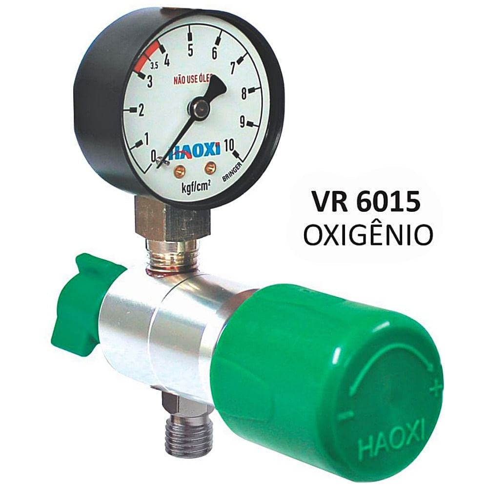 Válvula Reguladora de Pressão Haoxi Rede Posto Oxigênio VR6015 1 unidade