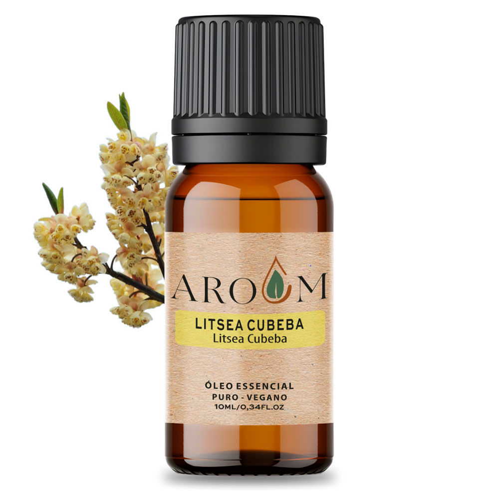 Óleo Essencial Aroom Litsea Cubeba Puro 10ml