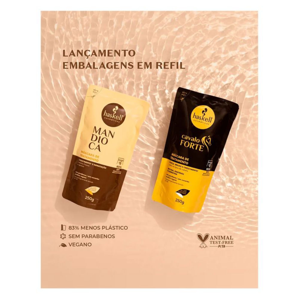 Máscara Capilar De Tratamento Haskell Mandioca Refil 250g