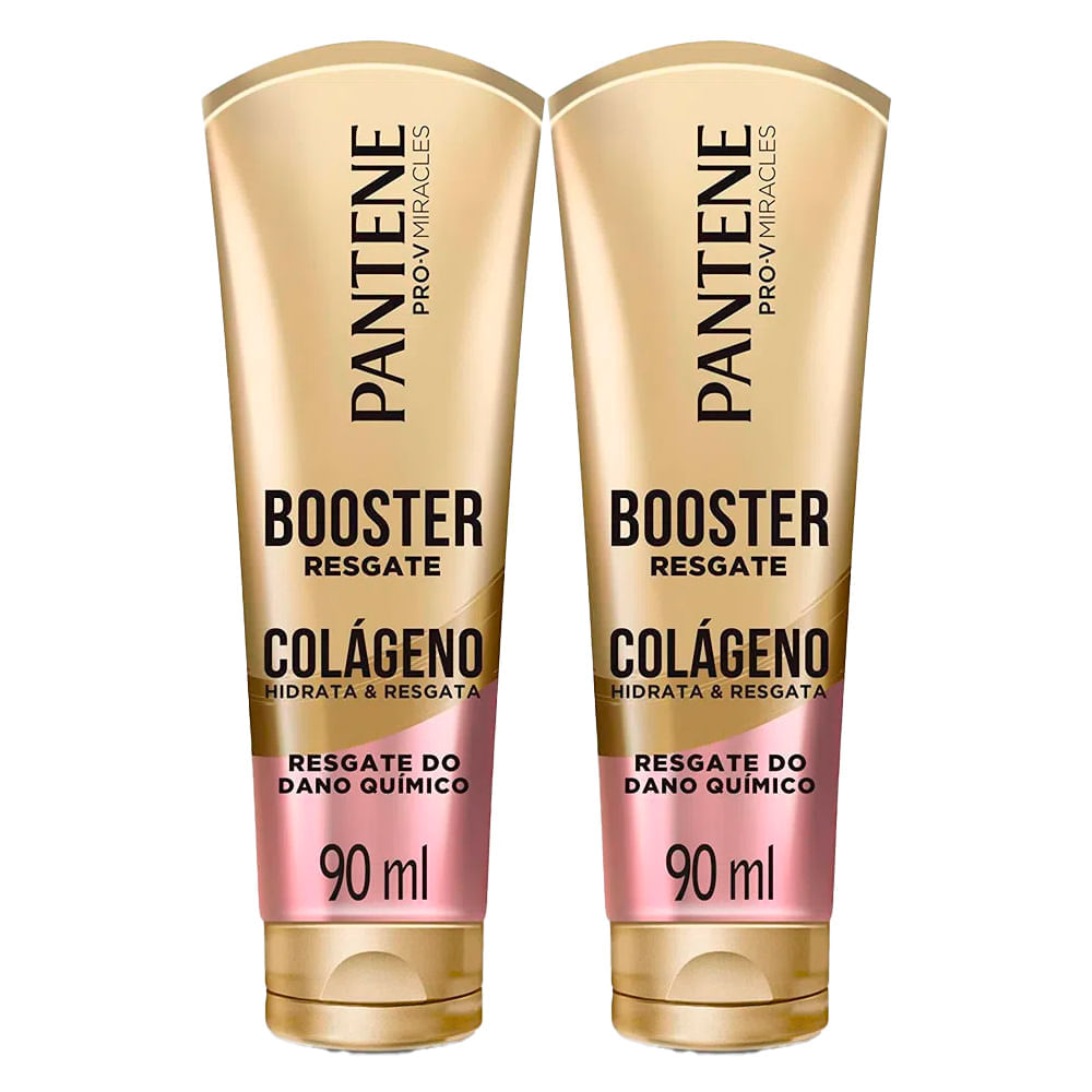 Kit Booster Resgate Pantene Colágeno Hidrata E Resgata Dano Químico 90ml 2 Unidades