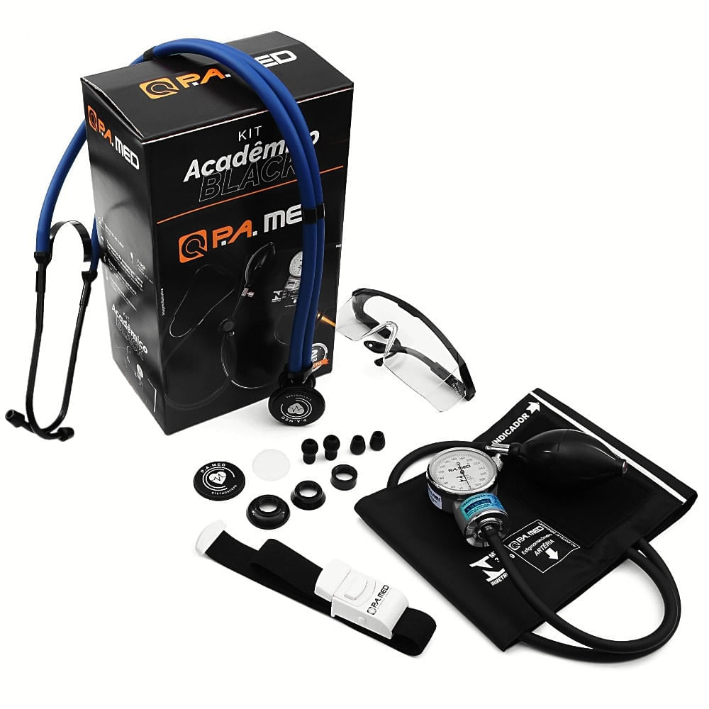 Kit Acadêmico P.A. Med Kpa702 Cor Azul Black