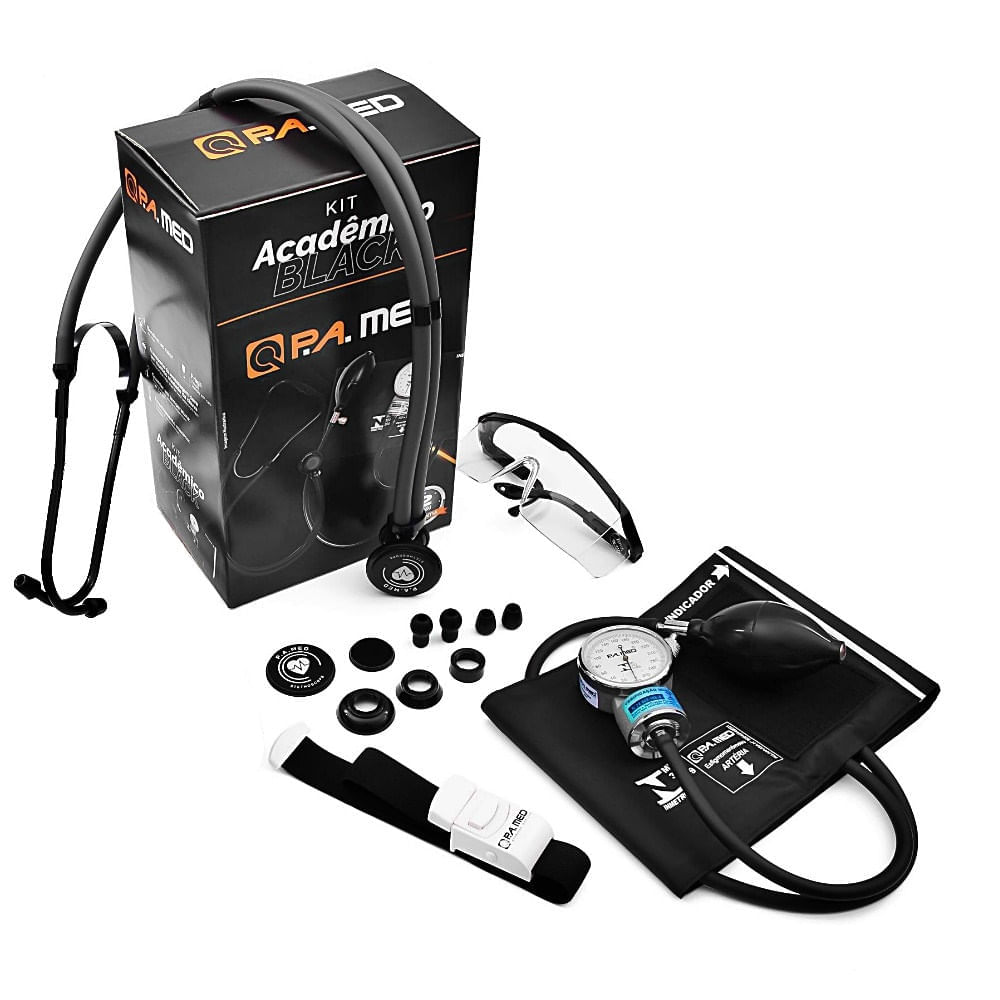 Kit Acadêmico P.A. Med Kpa703 Cor Cinza Black