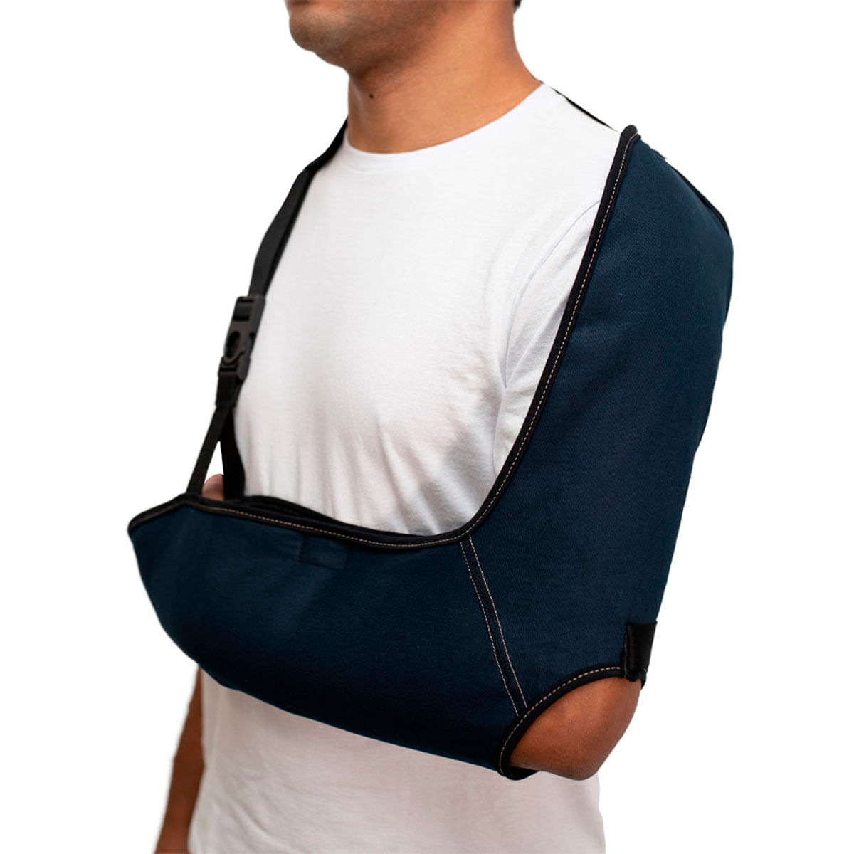 Tipoia Estabilizadora Velpeau Mercur Infantil com Orifício Cor Azul Marinho 1 unidade