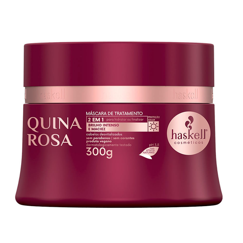 Máscara Capilar De Tratamento Haskell Quina Rosa 300g