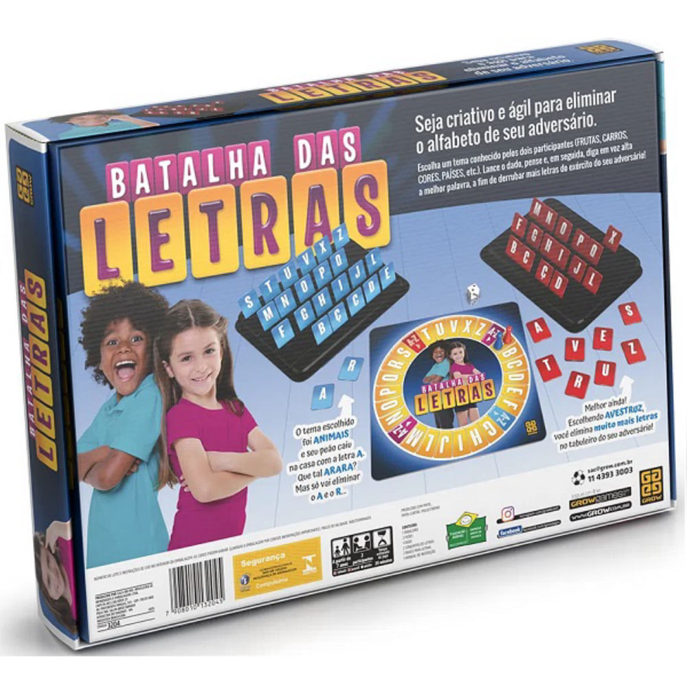 Jogo Batalha das Letras GROW