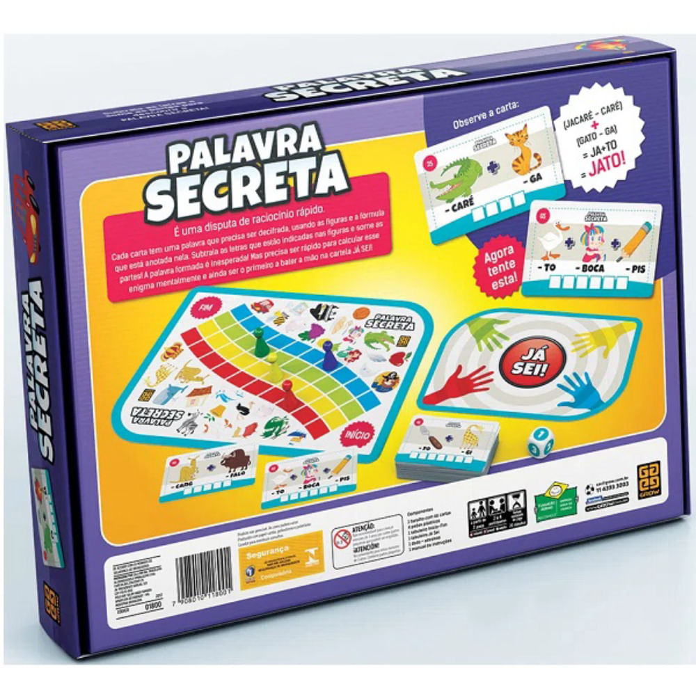 Jogo Palavra Secreta GROW