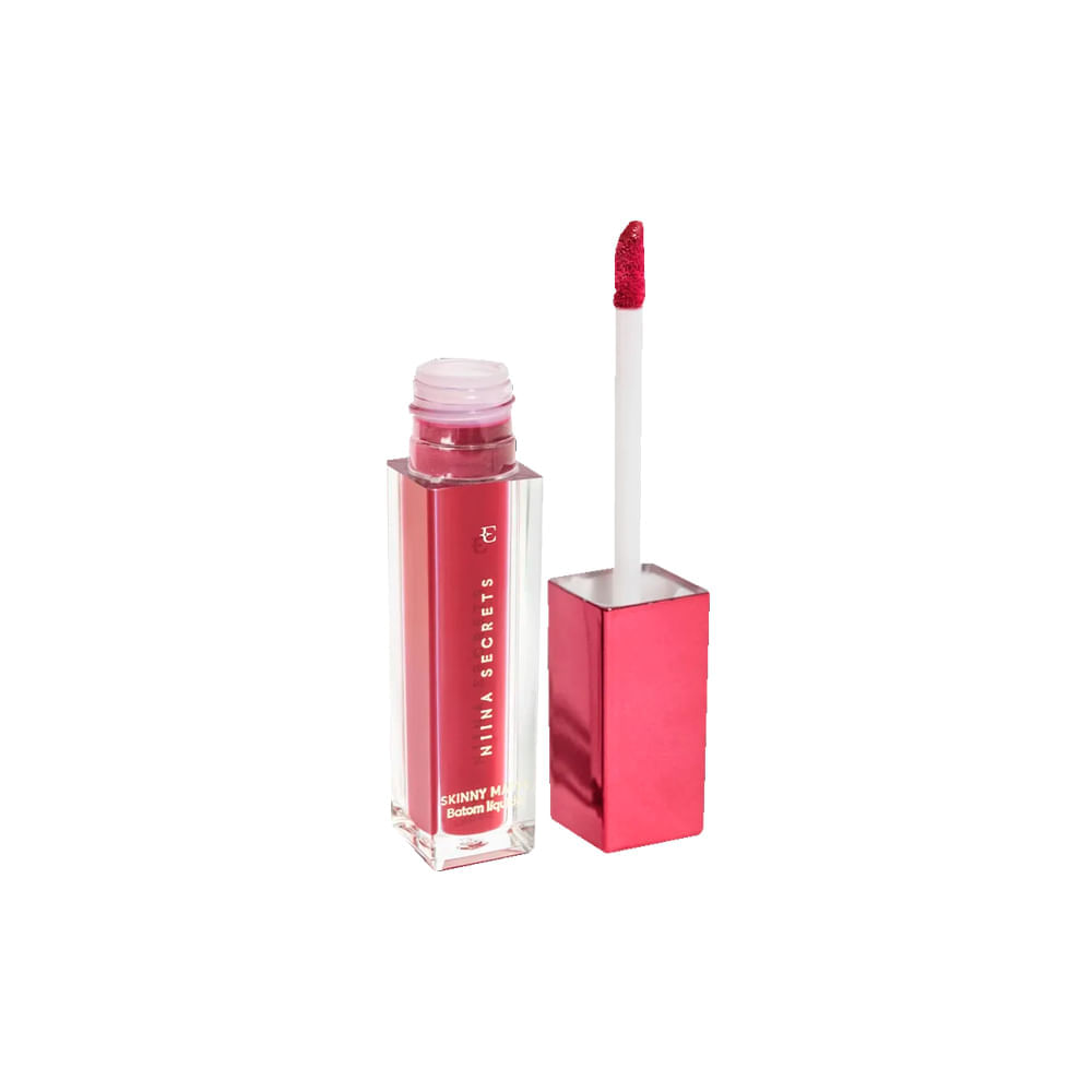 Batom Líquido Matte Eudora Niina Secrets Skinny Matte Marsala Magnólia 5ml
