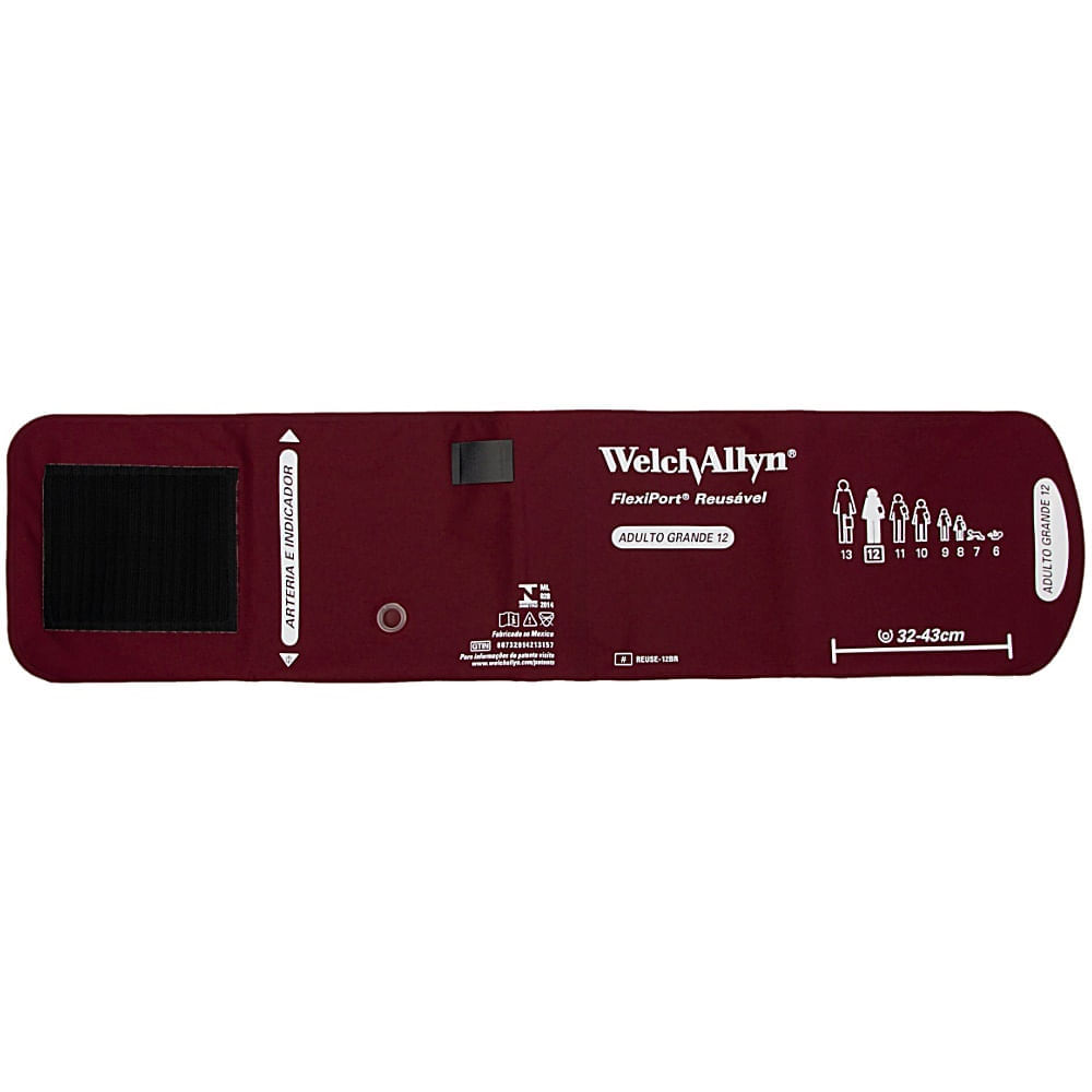 Braçadeira Aparelho Pressão Welchallyn 12 Adulto 32-43cm