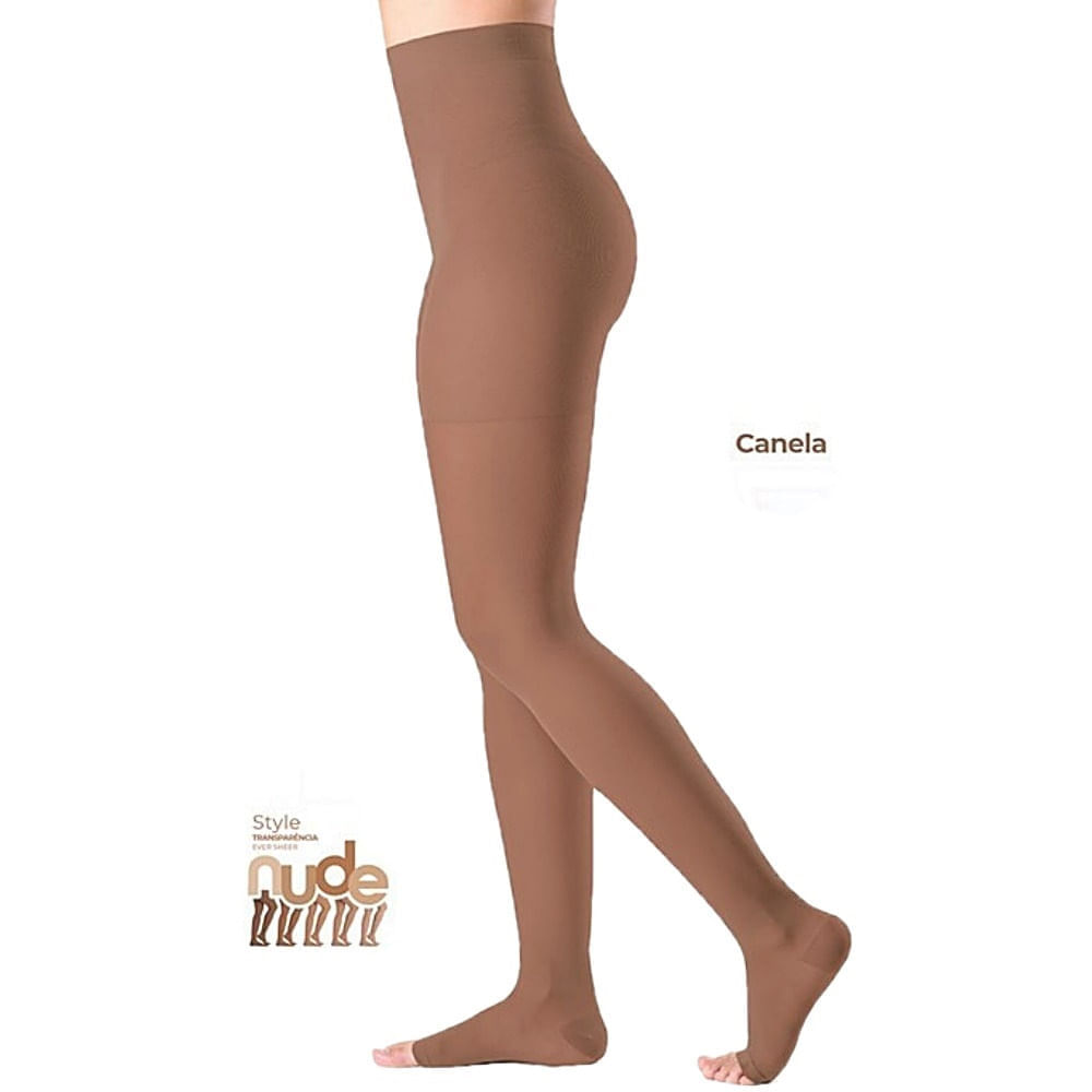 Meia-calça Sigvaris Ever Sheer 20-30mmhg Aberta Canela P2
