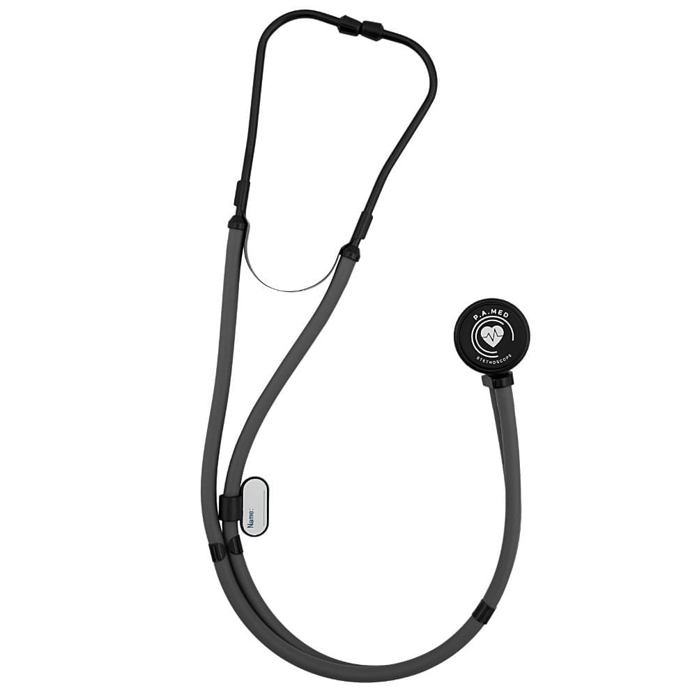 Estetoscópio P.A Med Rappaport Cor Cinza Black