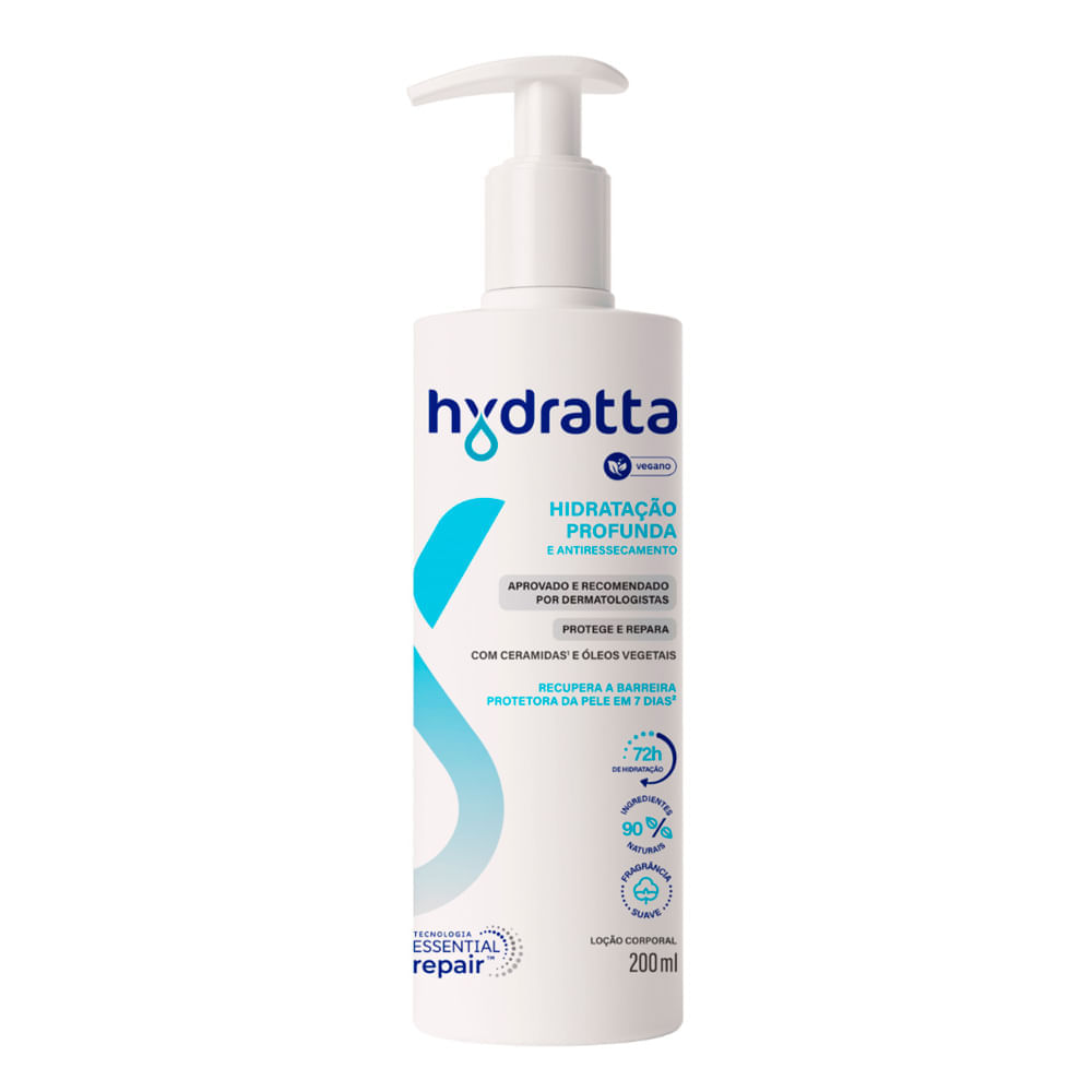 Loção Hidratante Hydratta Hidratação Profunda 200ml