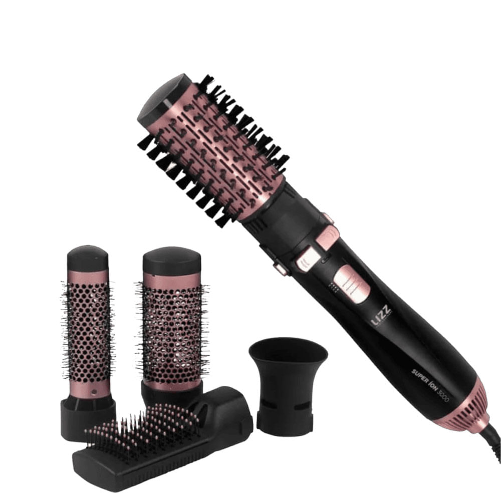 Escova Secadora Lizz Professional Super Íon 5x1 1300w Escova Multifuncional 220v