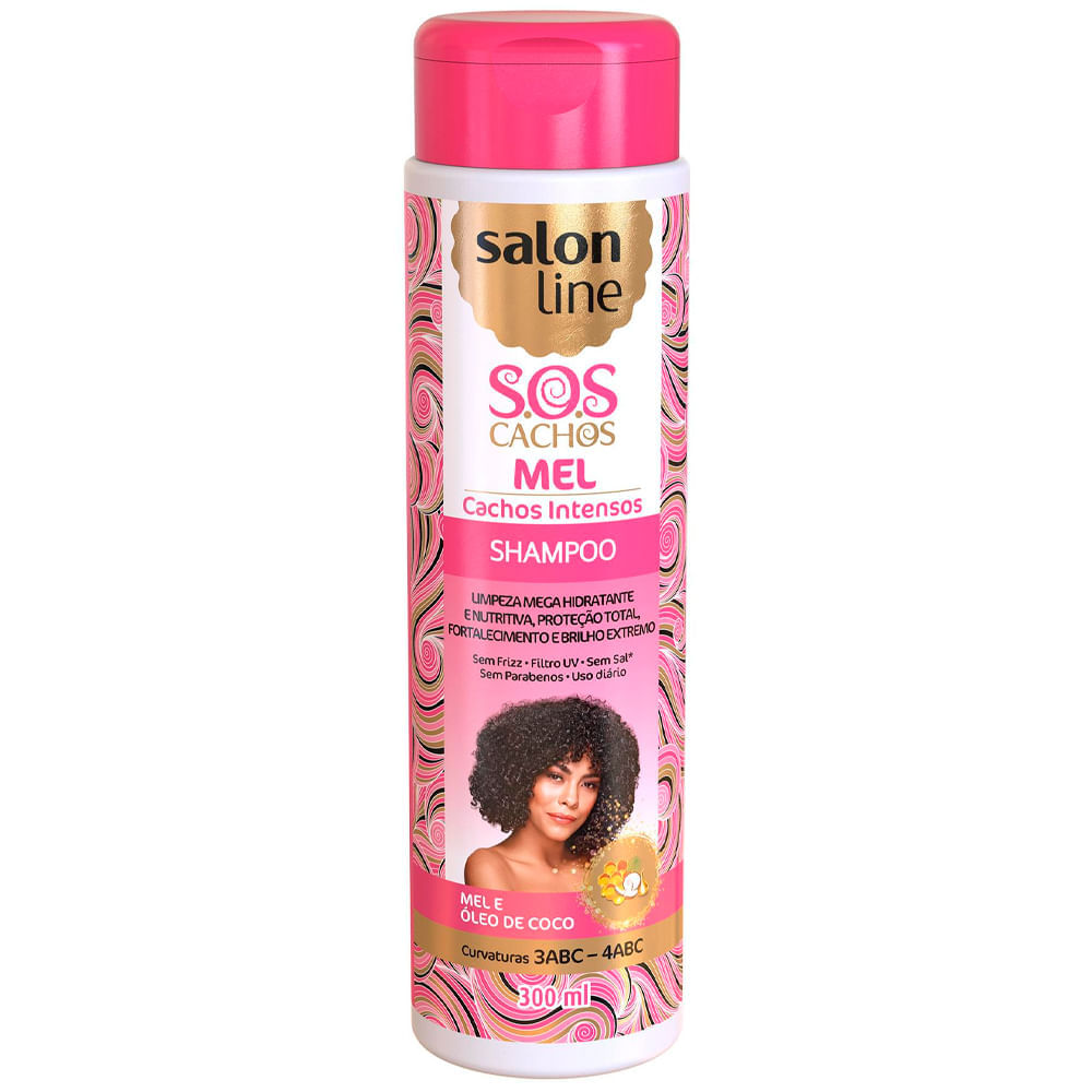 Shampoo Salon Line S.O.S Cachos Intensos Mel 300ml