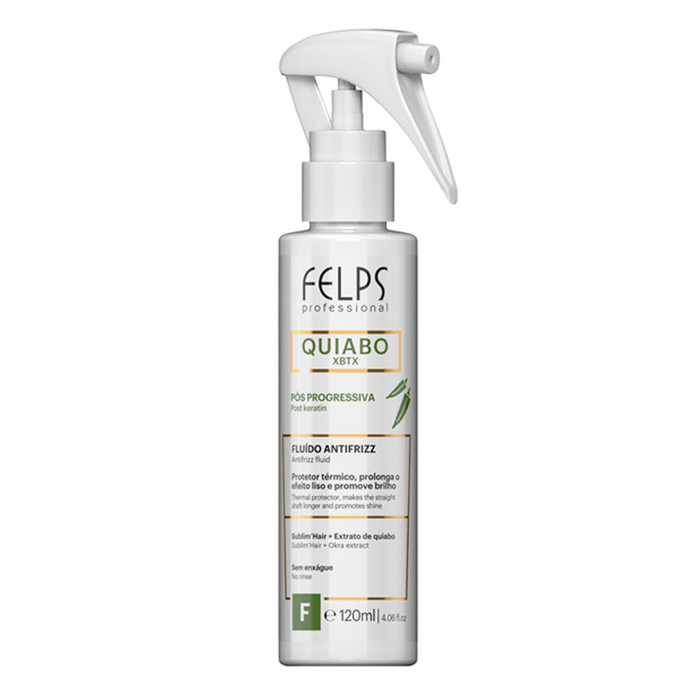 Fluido Antifrizz Felps Professional Quiabo XBTX Pós Progressiva 120ml