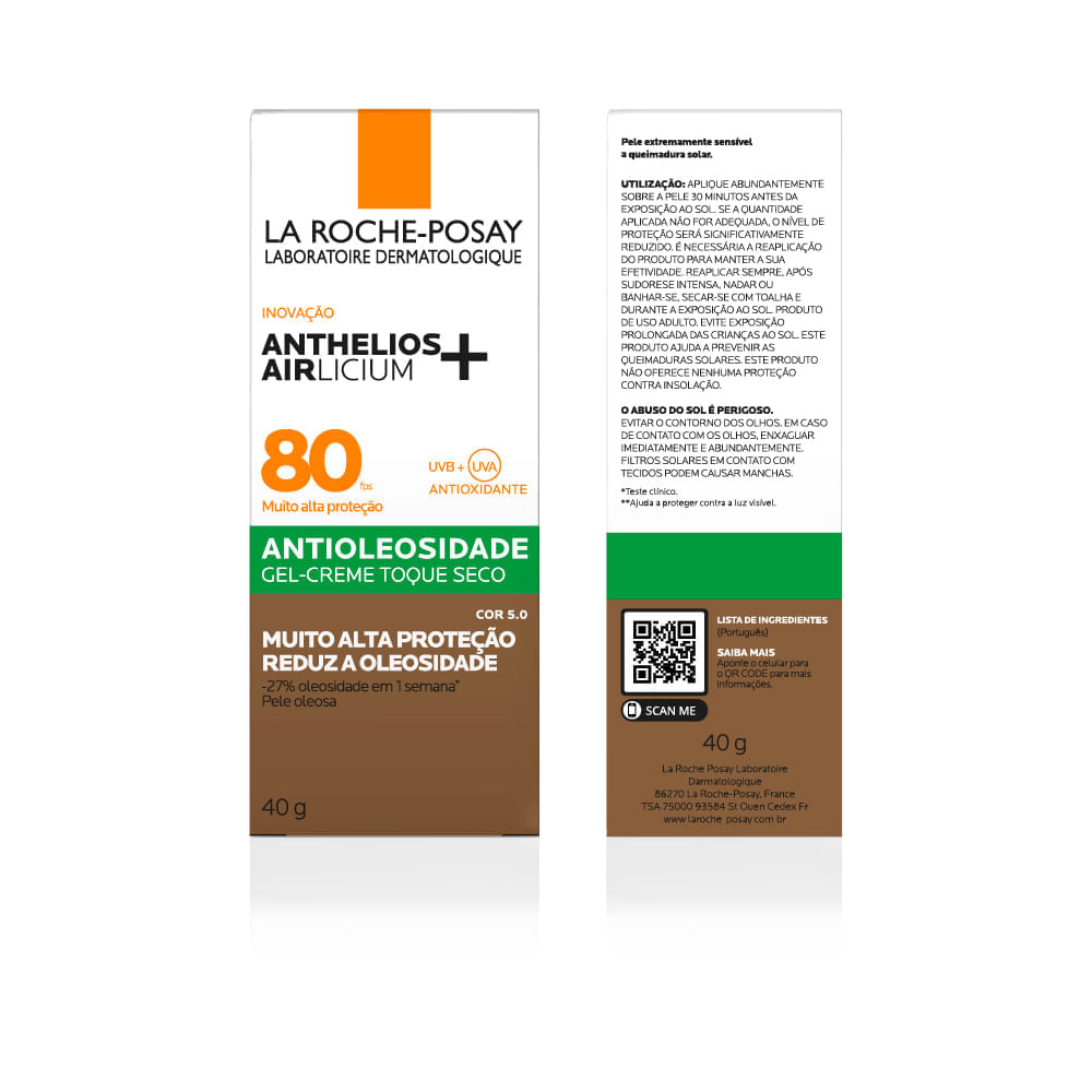 Protetor Solar Facial Antioleosidade De Anthelios La Roche-Posay 40g