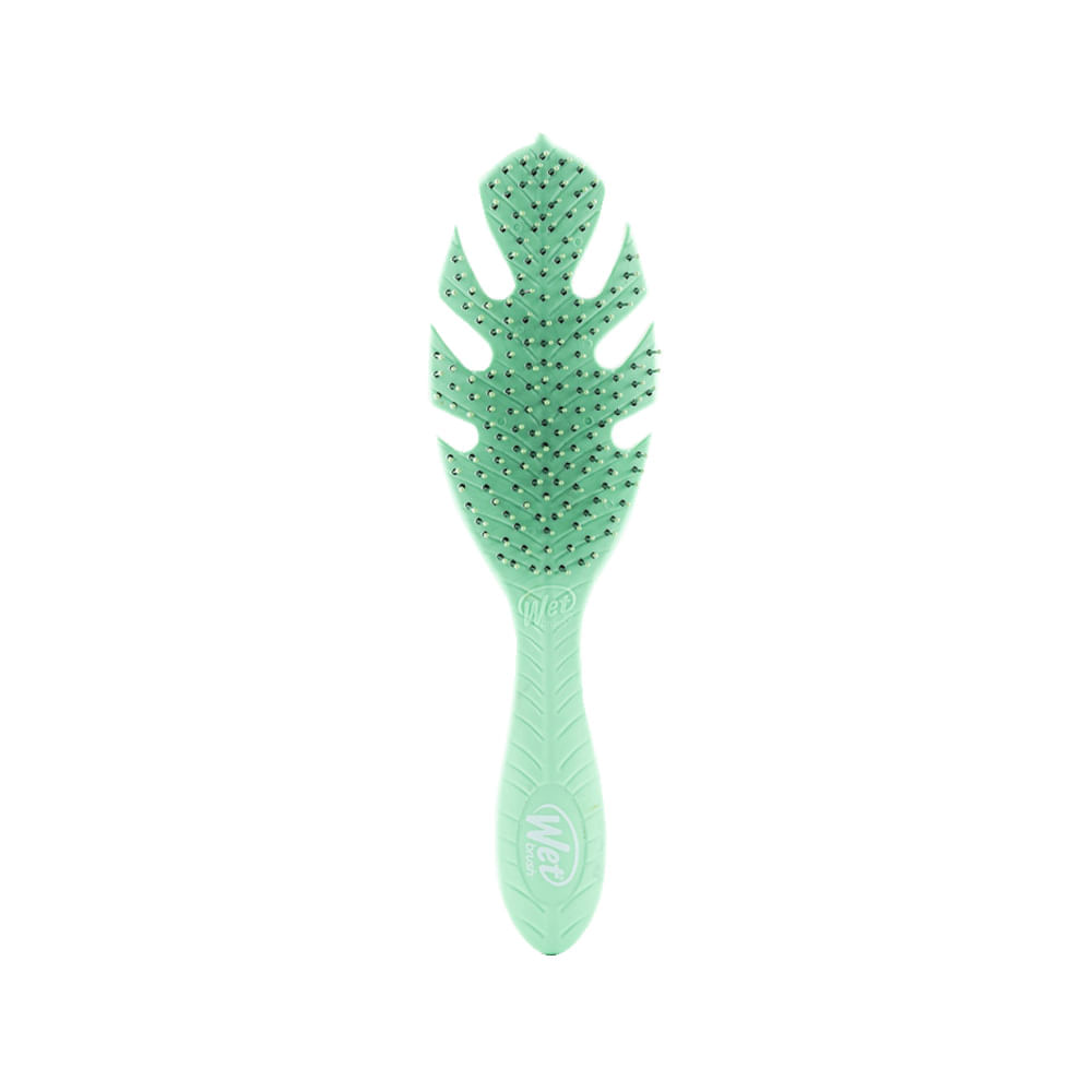 Escova De Cabelo Em Forma De Folha Wet Brush Verde