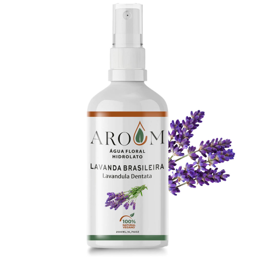 Hidrolato Aroom  Água Floral Lavanda Brasileira 200ml