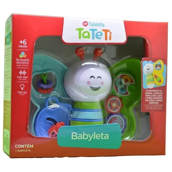 Brinquedo Didatico Calesita Babyleta Azul/Verde 897