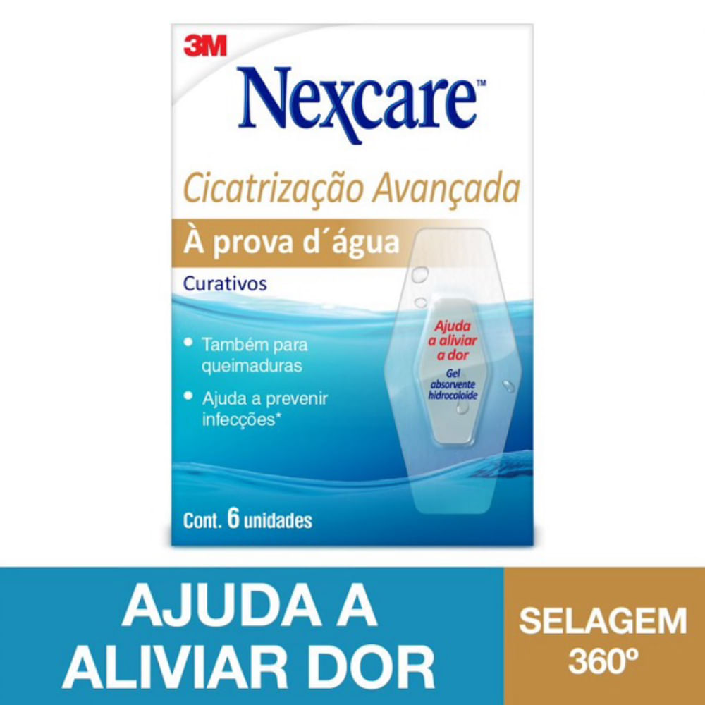 Curativo 3M Nexcare Cicatrizacao AVANÇADA 6 Unidades