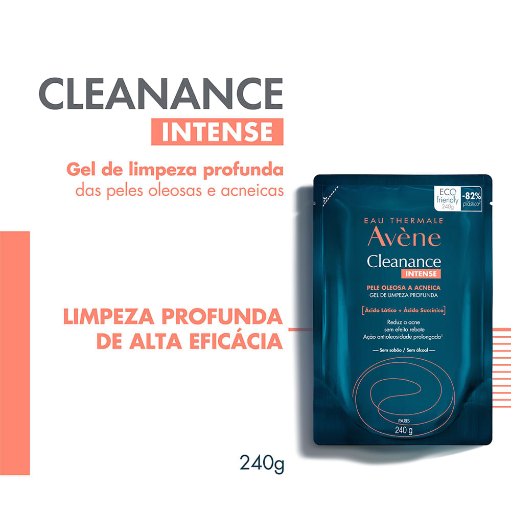 Gel Facial de Limpeza Profunda Avène Cleanance Intense Refil 240 g
