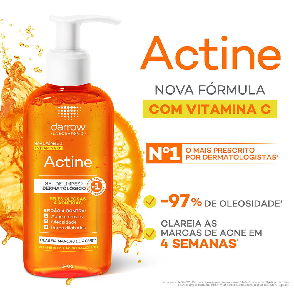 Gel Facial de Limpeza Darrow Actine 60 g