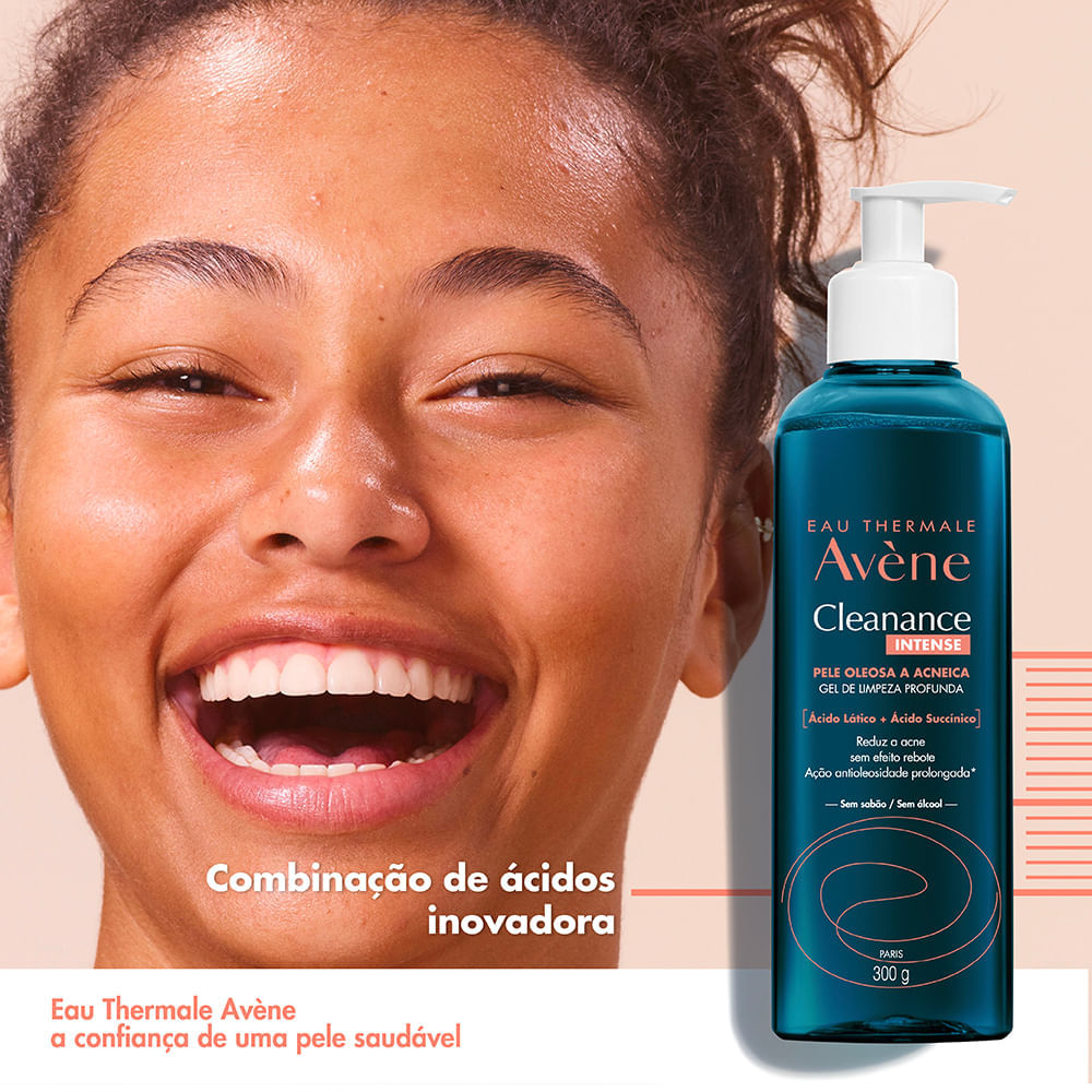 Gel Facial de Limpeza Profunda Avène Cleanance Intense 150g