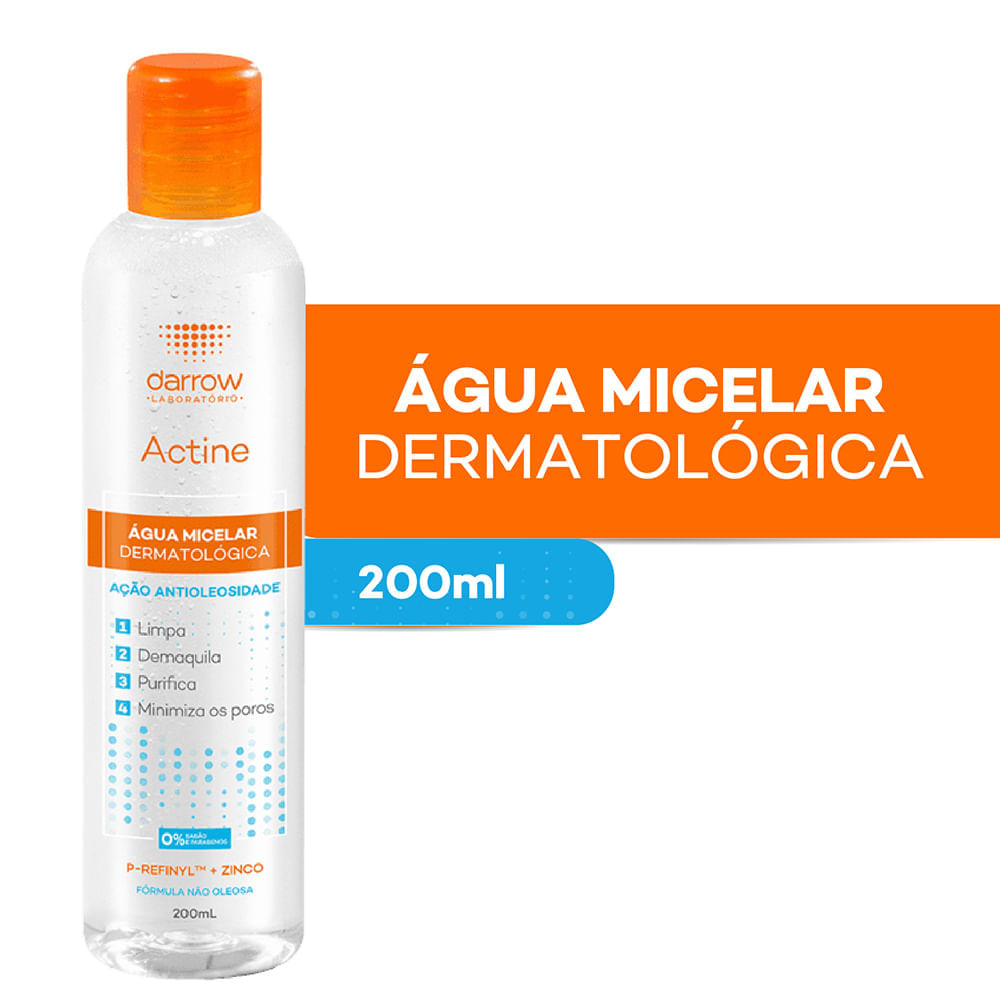 Àgua Micelar Darrow Facial de Limpeza Actine 200ml