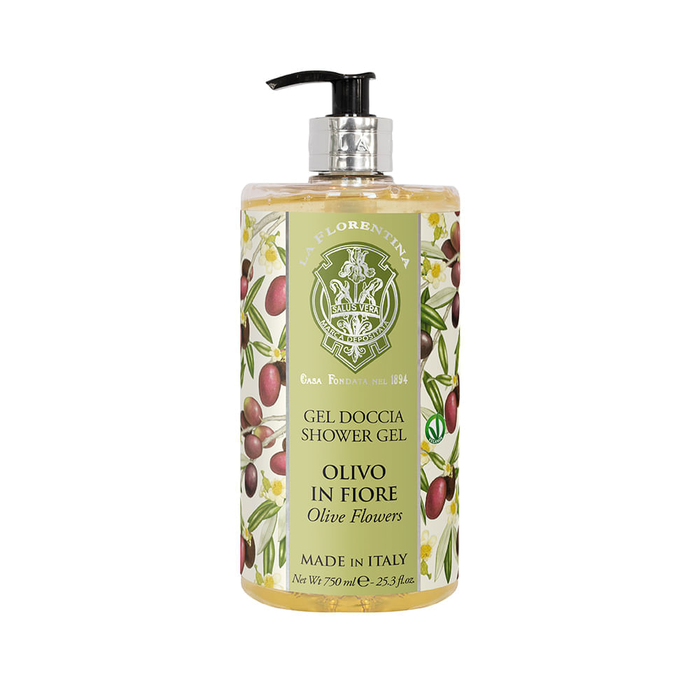 Gel De Banho Corporal La Florentina Folha De Oliveira  750 Ml