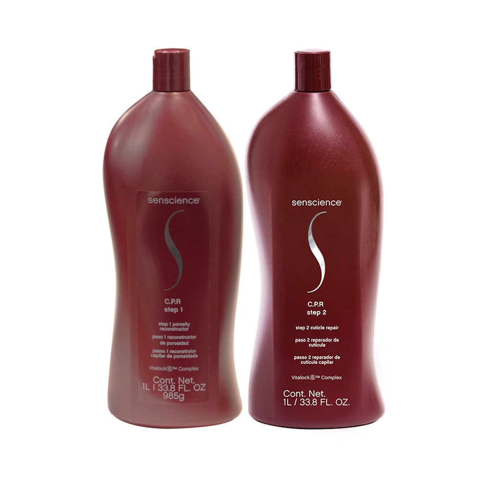 Kit Tratamento de Reconstrução Senscience C.P.R -  Step 1 1000 ml + Step 2 1000 ml