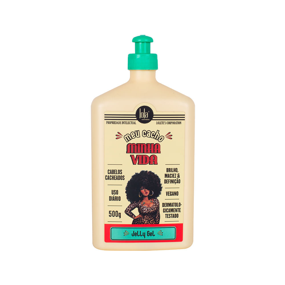 Kit Lola Cosmetics Hidratação Meu Cacho Minha Vida Finalizador Jelly Gel 500g + 3 Produtos