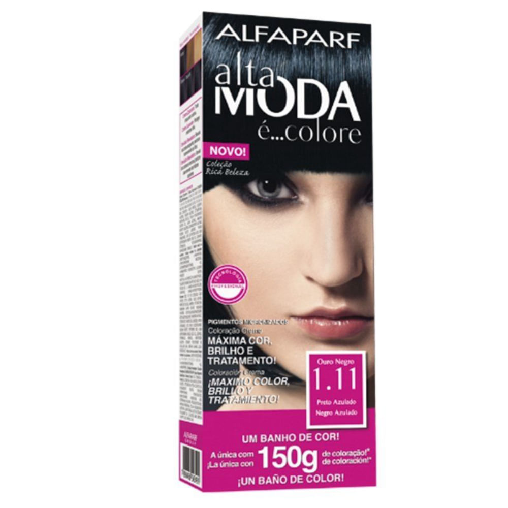 Tintura Alta Moda Preto Azulado 1.11