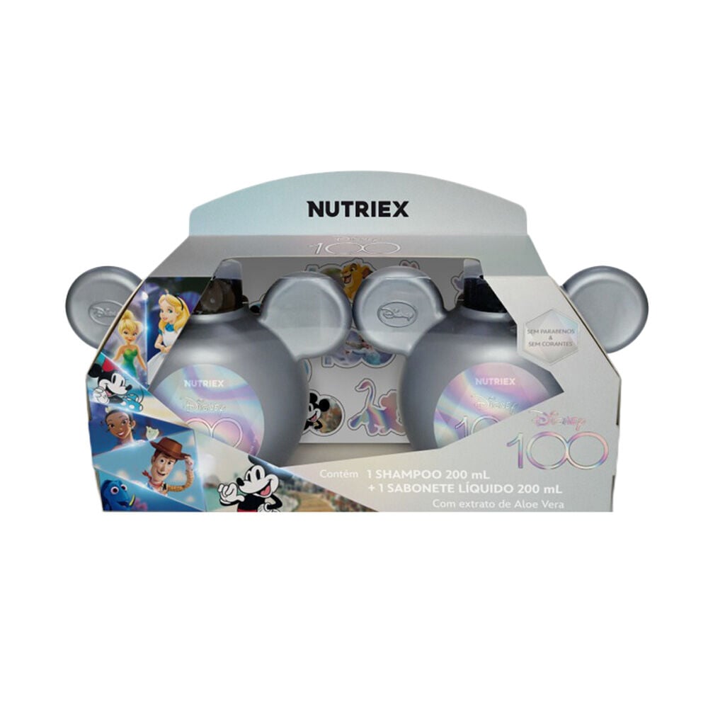 Kit Shampoo + Sabonete Líquido Disney Nutriex 200ml