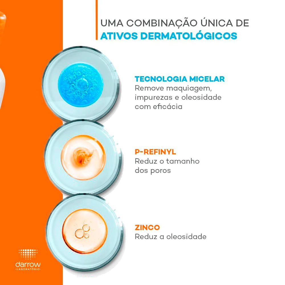 Água Micelar Facial de Limpeza Darrow Actine 100ml