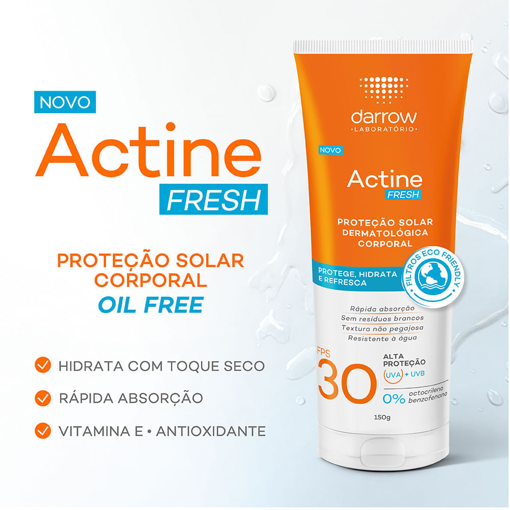 Protetor Solar Corporal Darrow Actine Fresh FPS 30 150g
