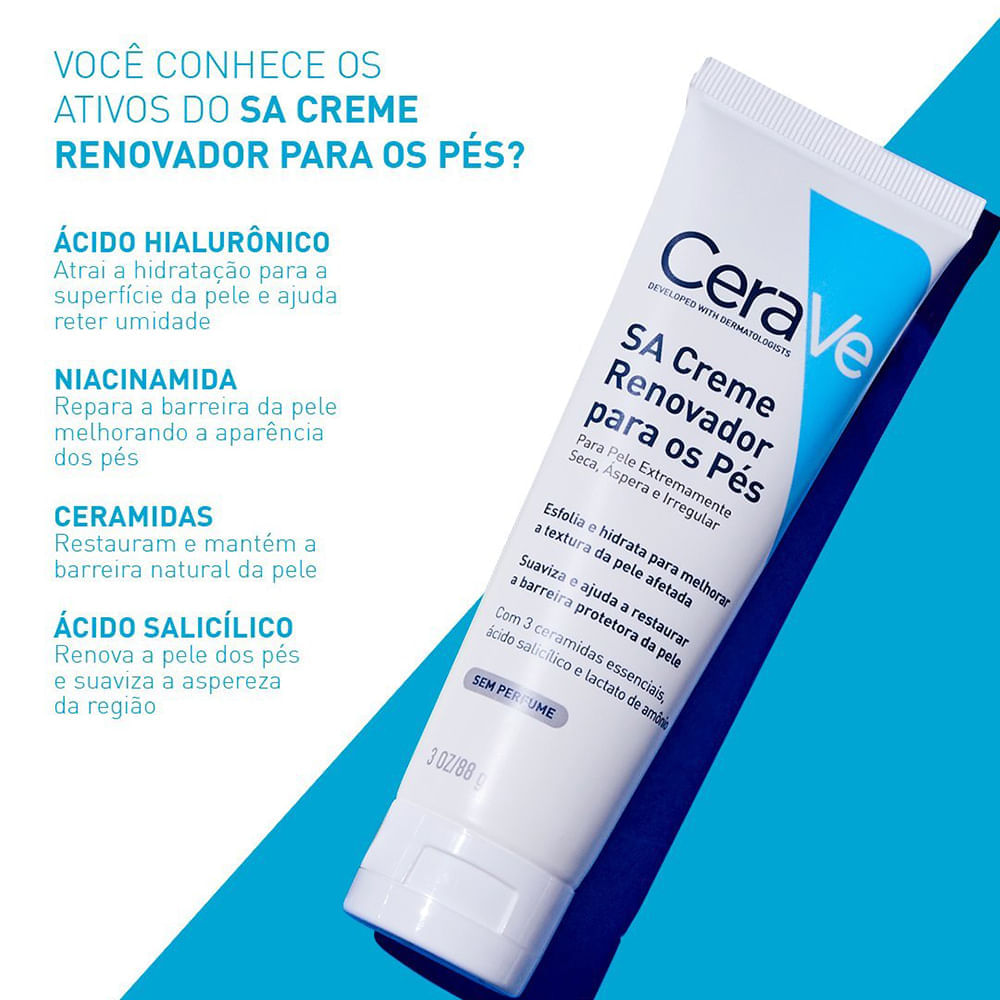 Creme para os Pés Cerave Ceramidas 88g