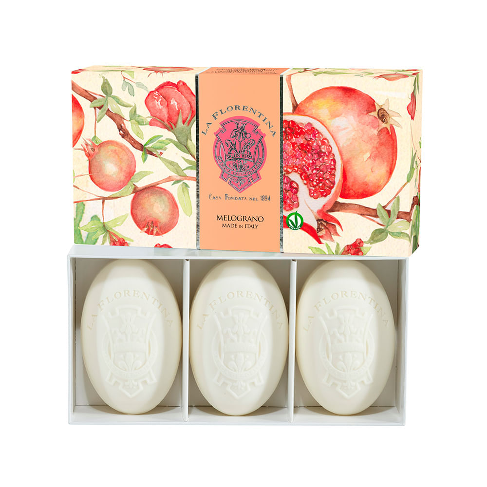Kit Sabonete em Barra La Florentina Romã 3 x 150 g