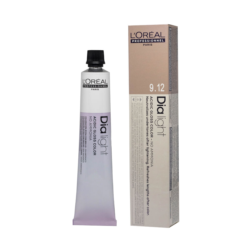 Tonalizante L'Oréal Professionnel Dialight 9.12 Louro Muito Claro Natural Cendré Irisado Milkshake 50 g