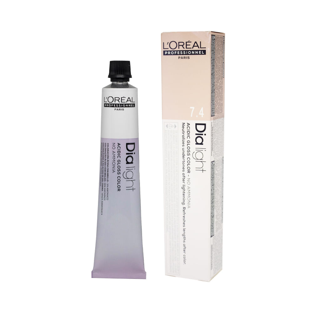 Tonalizante L'Oréal Professionnel Dialight 7.4 Louro Acobreado 50 g
