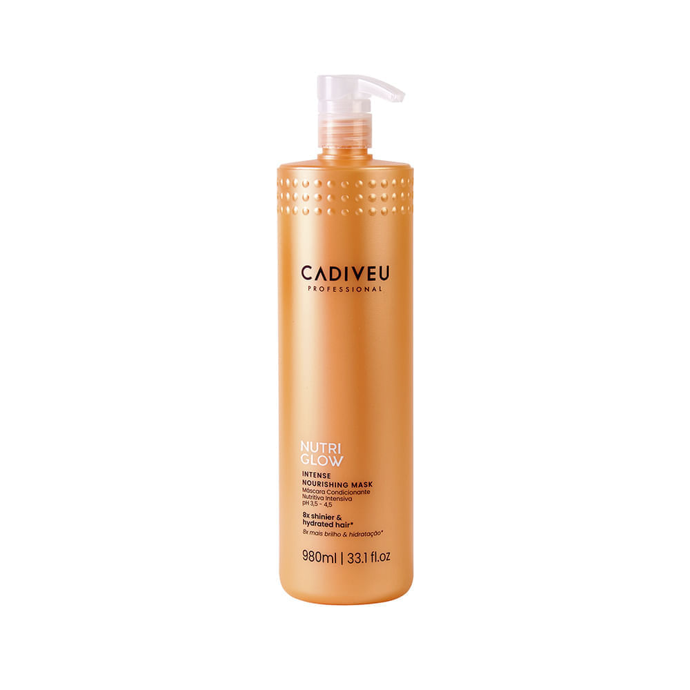Kit Cadiveu Nutri Glow - Shampoo 980 ml + Condicionador  980 ml + Máscara de Nutrição  980 ml