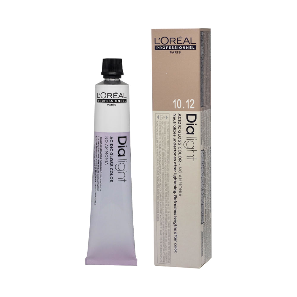 Tonalizante L'Oréal Professionnel Dialight 10.12 Louro Claríssimo Cendré Irisado Milkshake 50 g