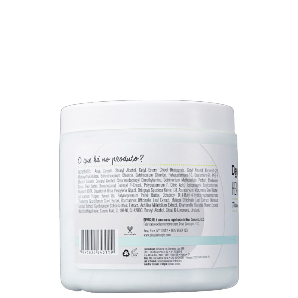 Máscara Capilar Deva Curl Heaven in Hair 500g