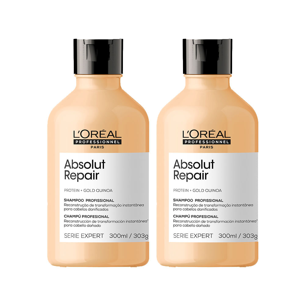 Kit Shampoo Absolut Repair Gold Quinoa 2 Unidades