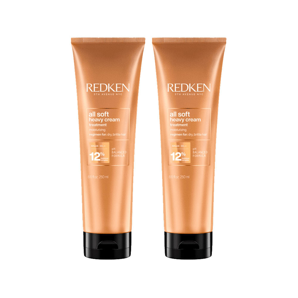 Kit Máscara De Hidratação All Soft Redken 2 Unidades