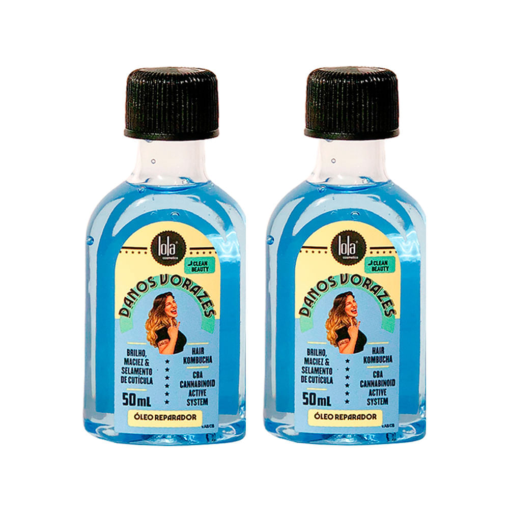 Kit Óleo Reparador Capilar Danos Vorazes Lola Cosmetics 2 Unidades